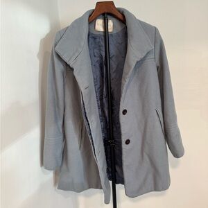 Fleurette Trench Coat Jacket Soft Blue Fall Spring Layer